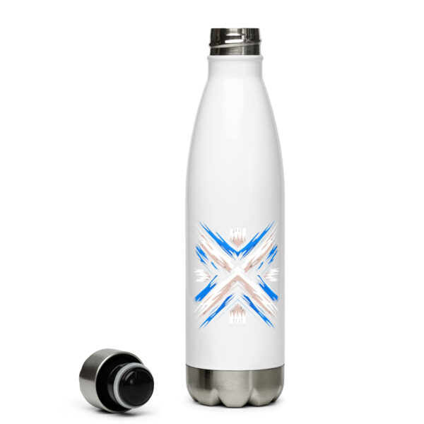 stainless steel water bottle white 17 oz front 66df8e7109518